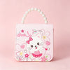 Bolso de Bandolera Infantil con Diseño de Dibujos Animados y Asa de Perlas