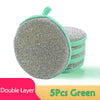Double-Sided Dish Scrub Sponges for Kitchen Cleaning
