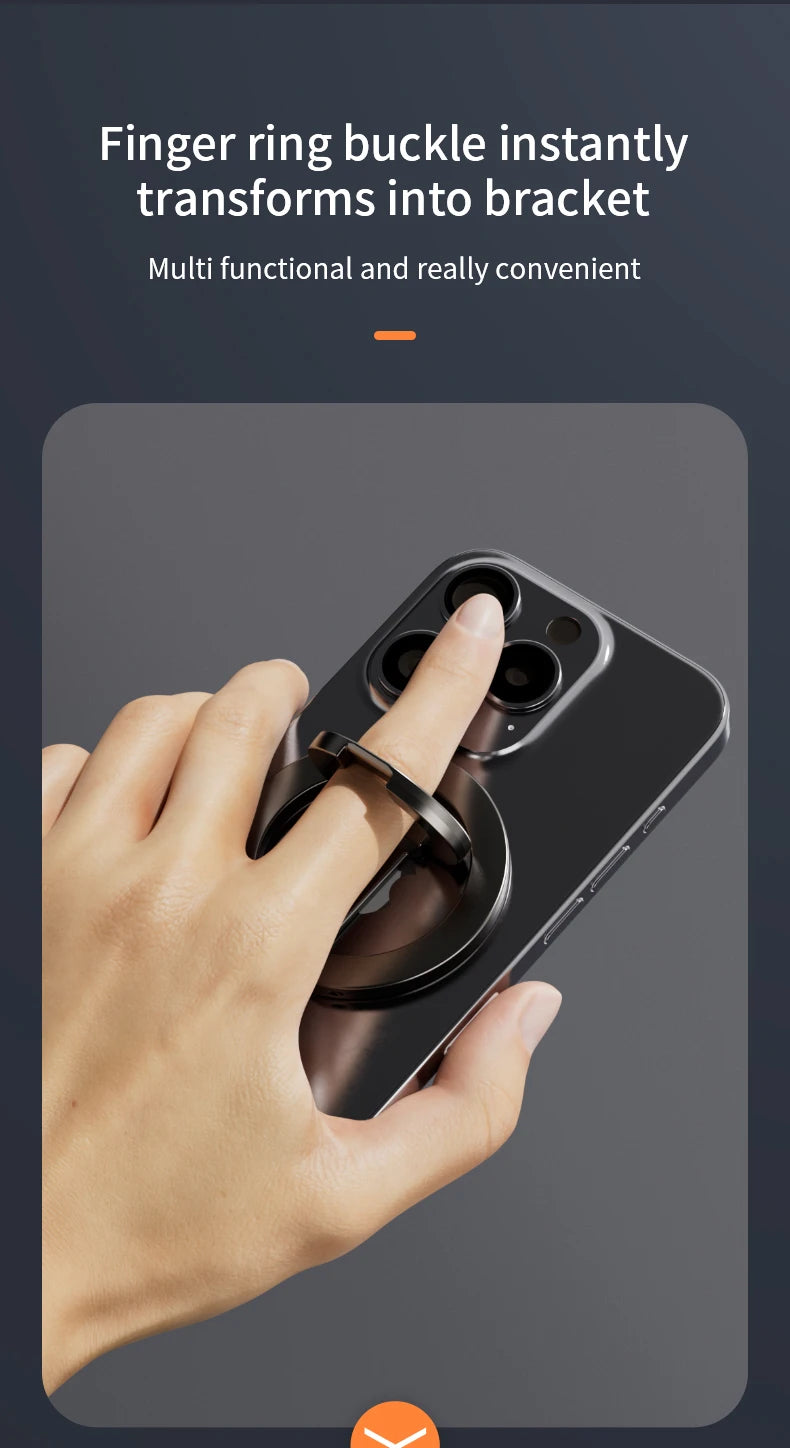 Double-Sided Magnetic Phone Ring Holder and Stand