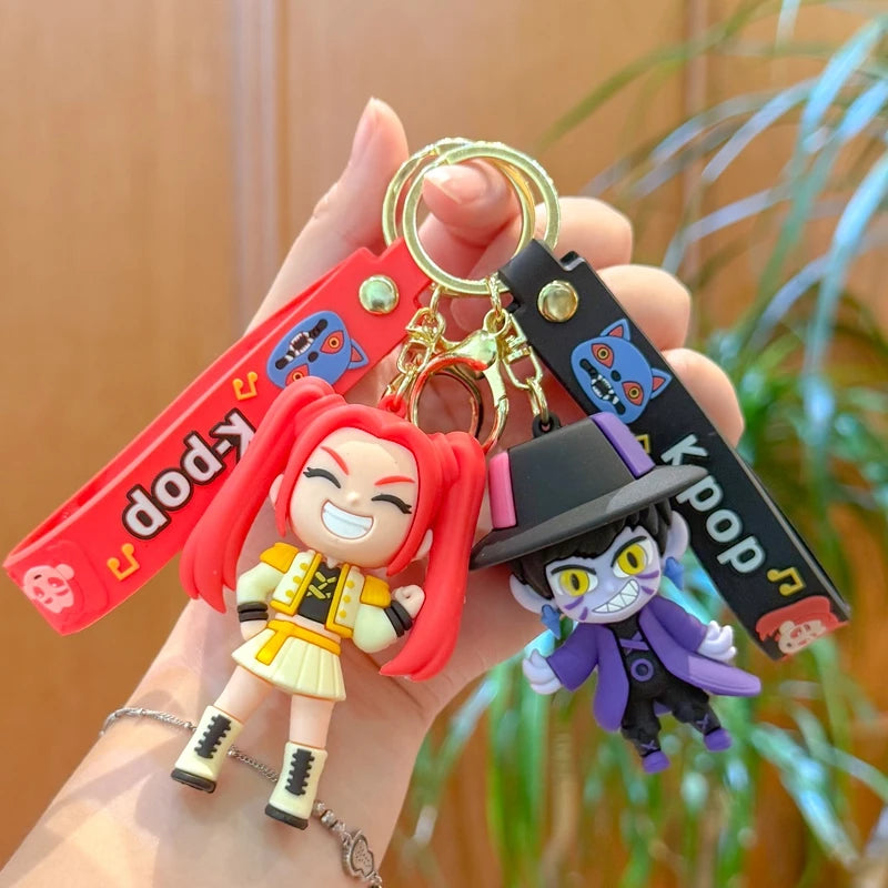 Rumi Mira & Zoey Anime Character Keychain Set