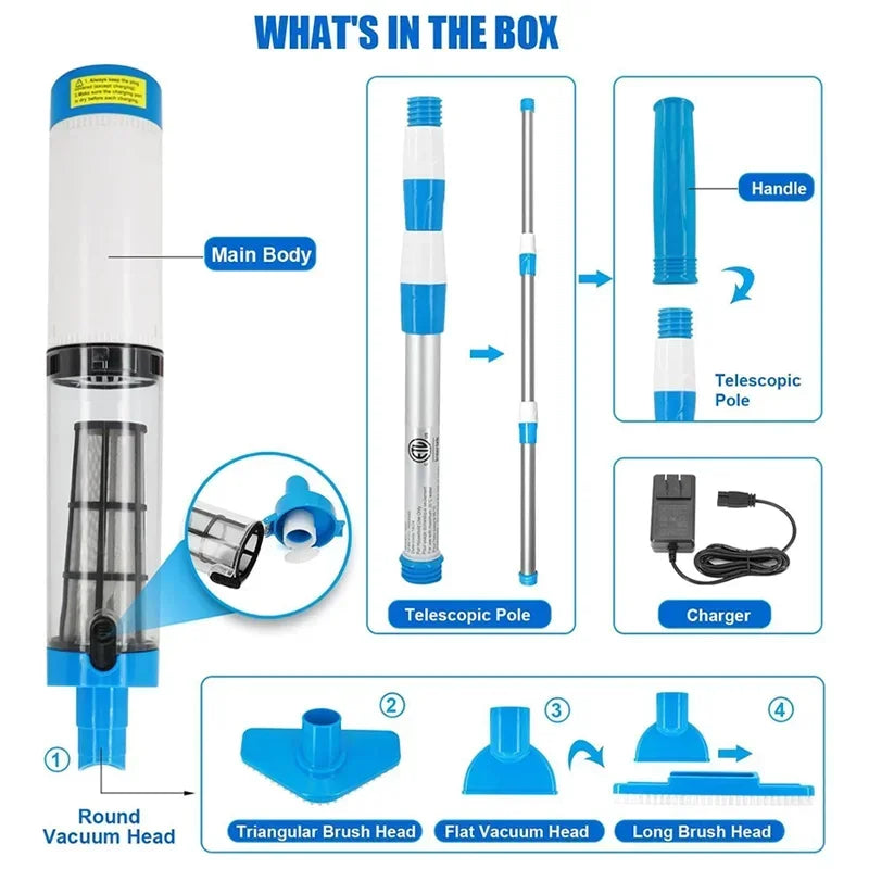 Cordless Handheld Pool Vacuum Cleaner