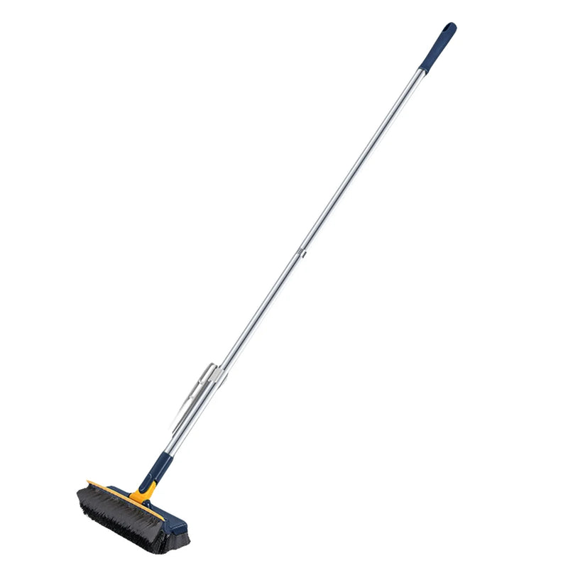 3-in-1 Floor Scrub Brush with 180° Rotating Long Handle