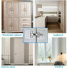 Stainless Steel Hinge Repair Plate Set for Cabinet Doors