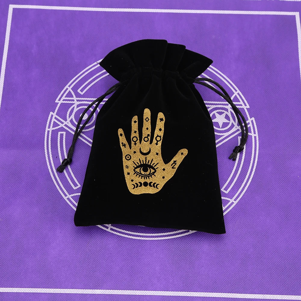 Black Velvet Tarot Card Storage Bag