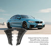 Black TPU mudguard side vent trim covers for BMW styling