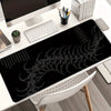 Large Gothic Centipede Gaming Mouse Pad with Spine Ribs