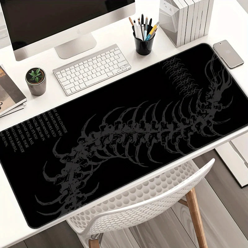 Large Gothic Centipede Gaming Mouse Pad with Spine Ribs