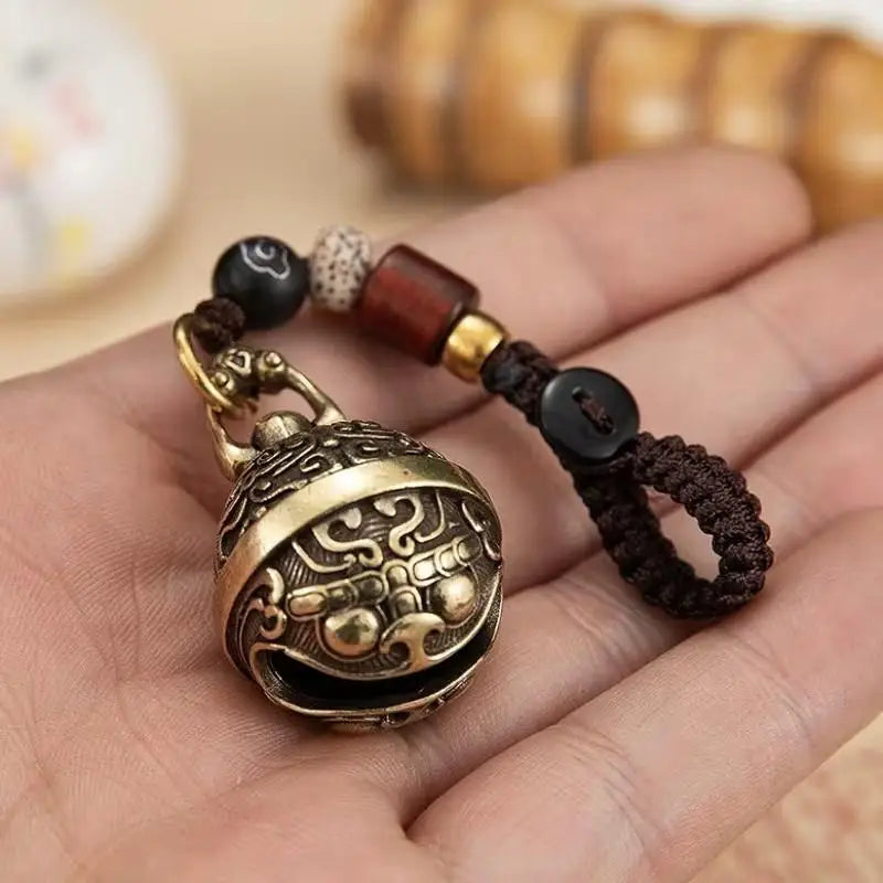 Vintage Alloy Bell Wind Chime Keychain