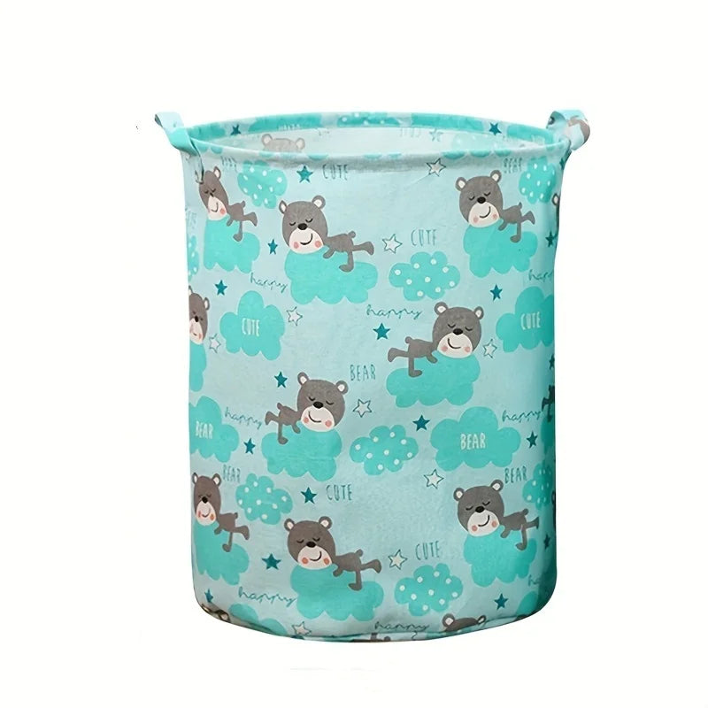 Foldable Fabric Laundry Basket with Handles