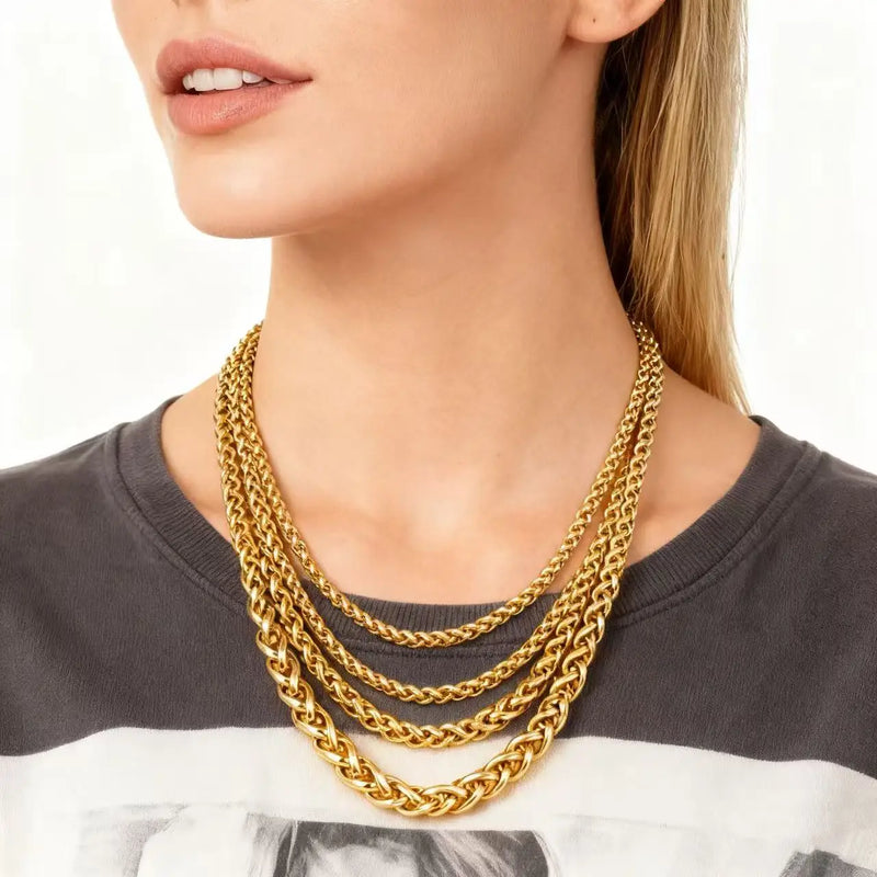 Twisted Rope Chain Necklace