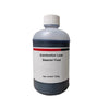 A clear plastic bottle containing 50ml of detector fluid for a combustion leak test.