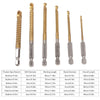 Titanium-Coated Serrated Drill Bit Set (3-8mm)