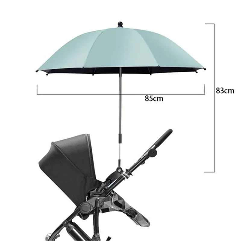 UV Protection Stroller Umbrella with Adjustable Clamp