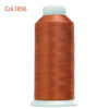 80-Color Polyester Embroidery Thread Set with Large 4000m Spools