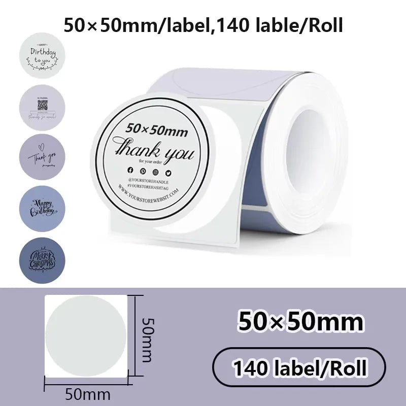 Self-Adhesive Thermal Label Rolls for Mini Printers