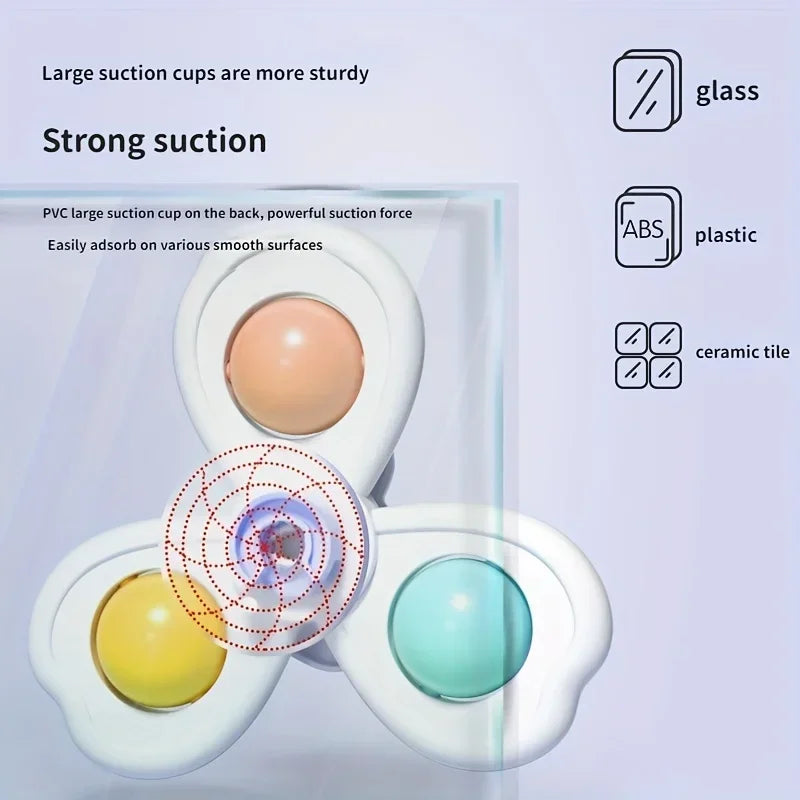 Suction Cup Spinner Bath Toys for Babies and Toddlers
