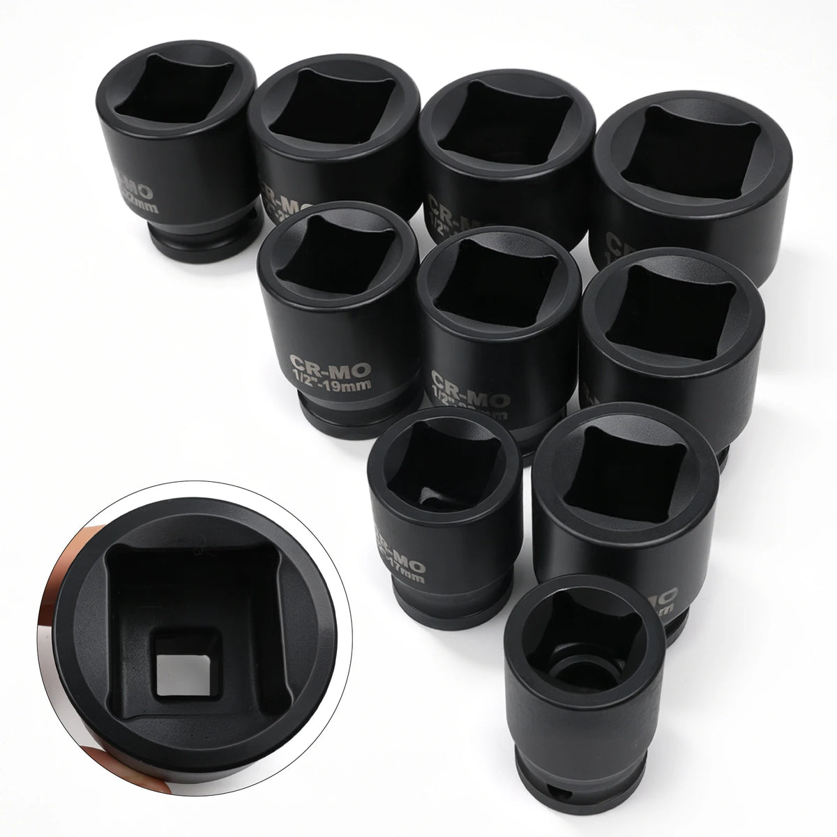 Heavy-Duty Square Drive Impact Socket Adapter Set