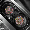 Vintage Mandala Silicone Cup Holder Coasters (Set of 2)