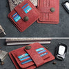Handcrafted Cowhide Leather Card Wallet with Coin Pocket