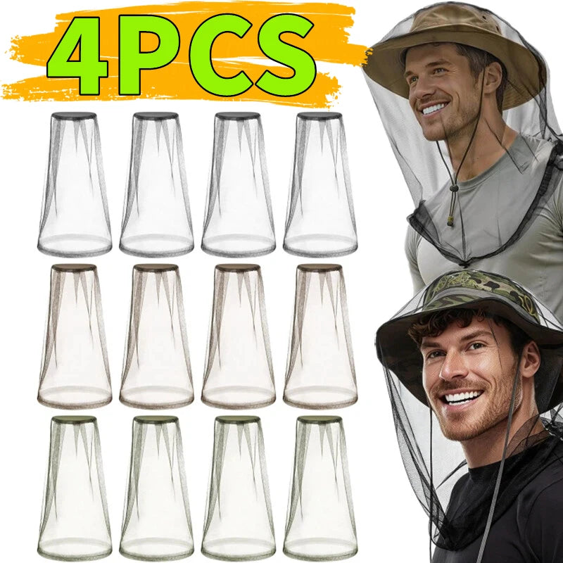 Mosquito-Proof Fishing Cap with Breathable Mesh Face Shield