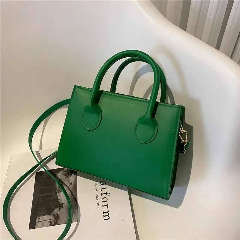 Minimalist Square PU Leather Crossbody Bag