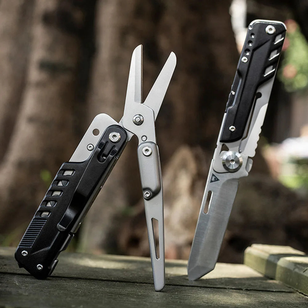 6-in-1 Stainless Steel Pocket Multitool with Screwdriver Bits