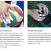 Hands demonstrate the application of cotton athletic finger tape for support and protection.