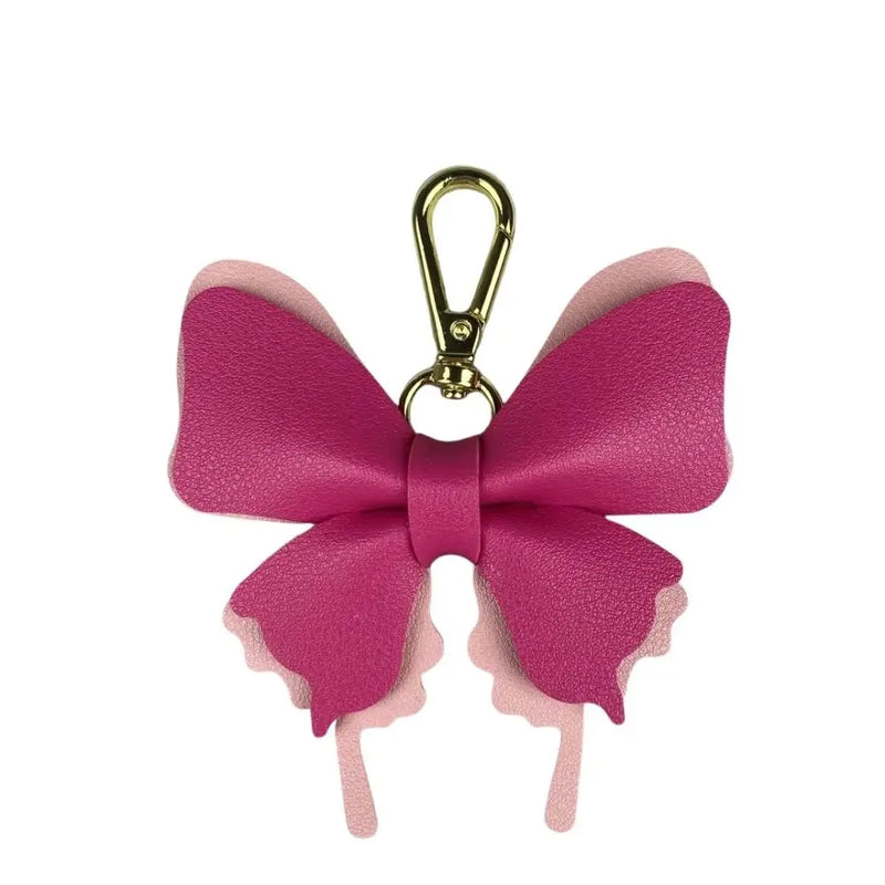 PU Leather Butterfly Bag Charm