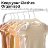 Kids' Velvet Non-Slip Slim Hangers with 360° Swivel Hooks (10-Pack)