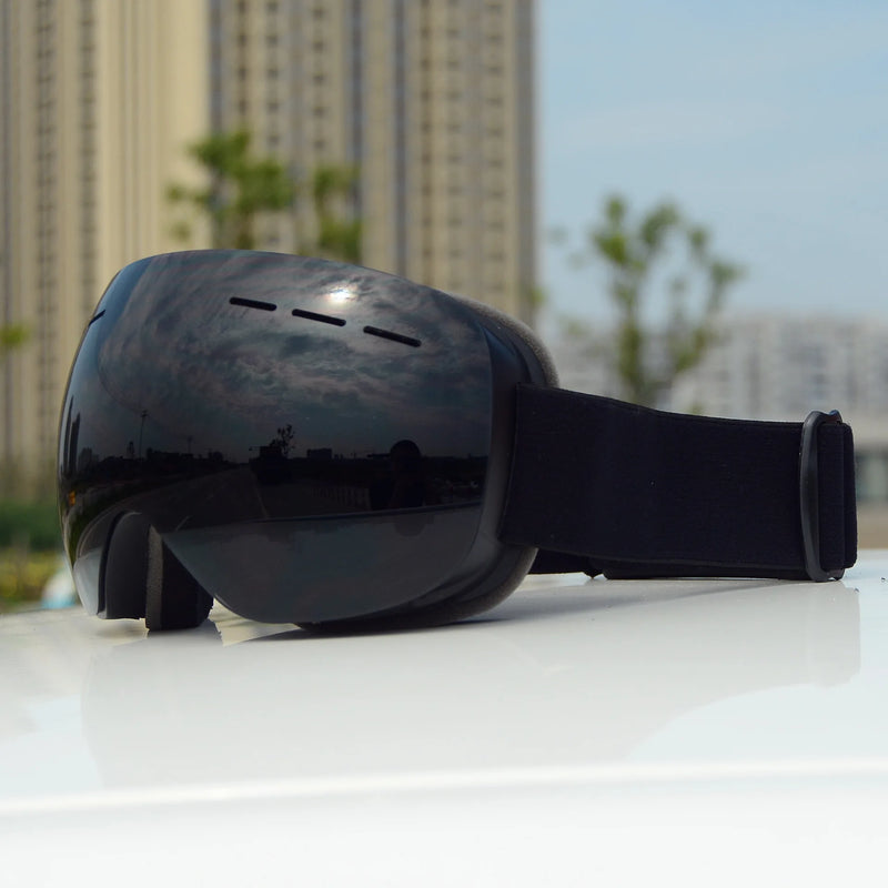 Dual-Layer Anti-Fog Ski Goggles with UV400 Protection
