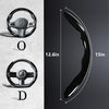 Carbon Fiber & Leather Steering Wheel Cover