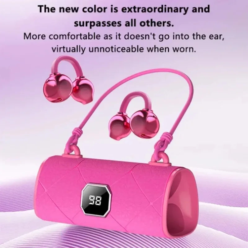 Open-Ear Bluetooth Earbuds with LED Display