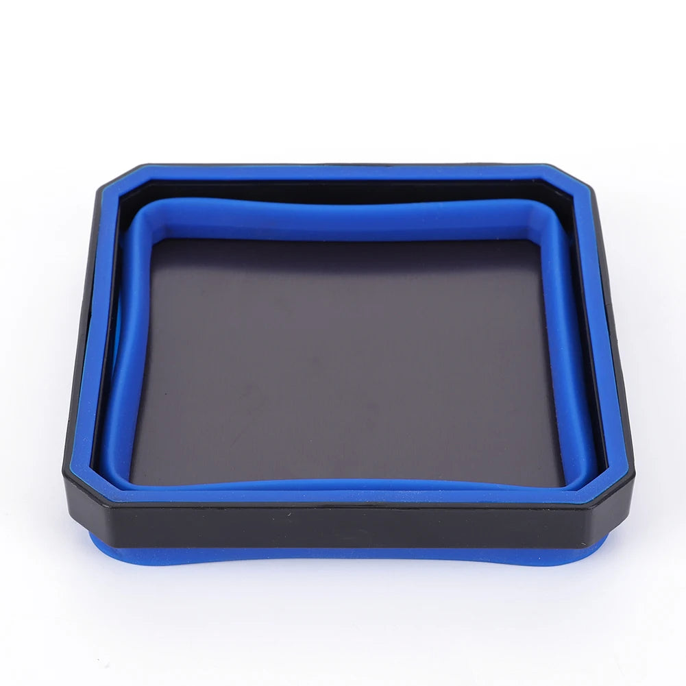 Collapsible Magnetic Parts Tray with Silicone Bowl
