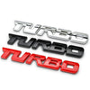 3D Turbocharged Metal Alloy Car Badge Emblem