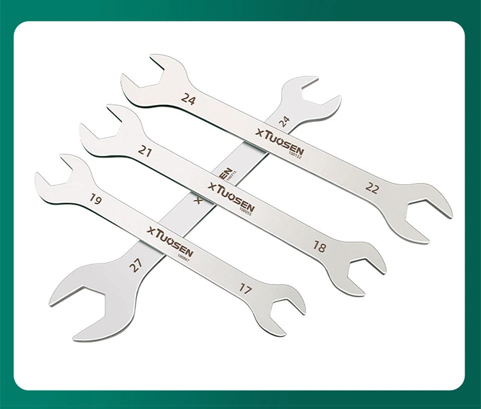 Ultra-Thin Dual-End Open Wrench for Tight Spaces