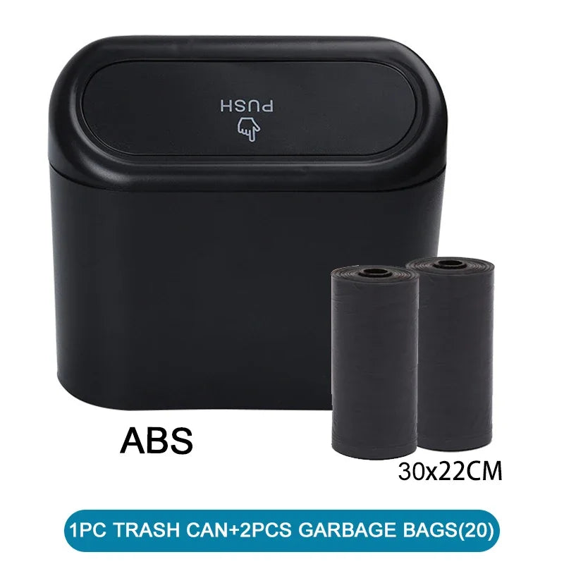 Compact Leak-Proof Car Trash Can
