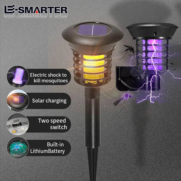 Solar-Powered Mosquito Killer Lamp with LED Light
