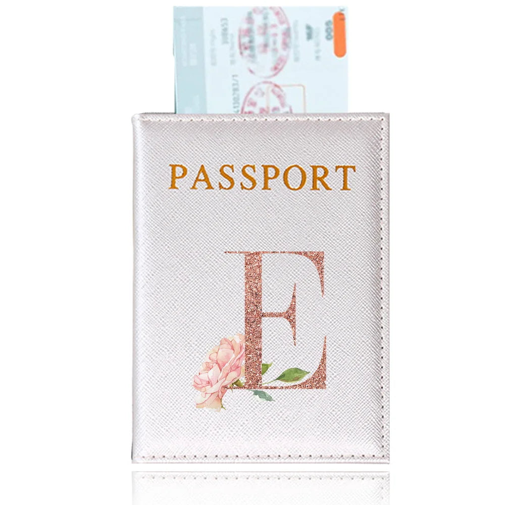 Elegant Rose Gold Passport Cover