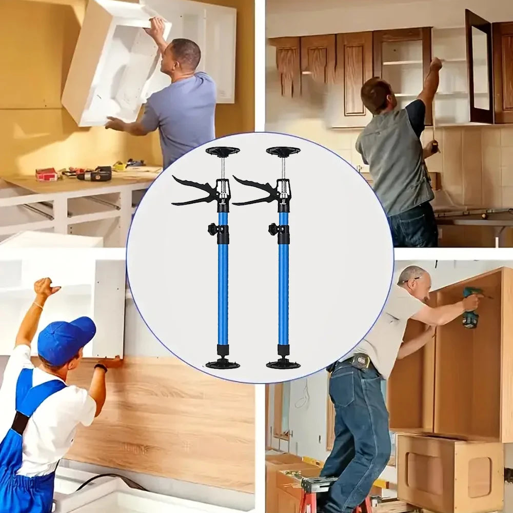 Adjustable Telescopic Support Rod for Drywall, Cabinets & Door Installation