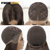 Straight Lace Front Wig with Bangs - Ombre Honey Blonde