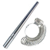 Metal Ring Sizer Mandrel with Stainless Steel Gauge Set