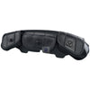 Black waterproof PU leather storage bag designed for motorcycle windshields