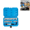 17-Piece Pass-Through Socket Set with Reversible Ratchet