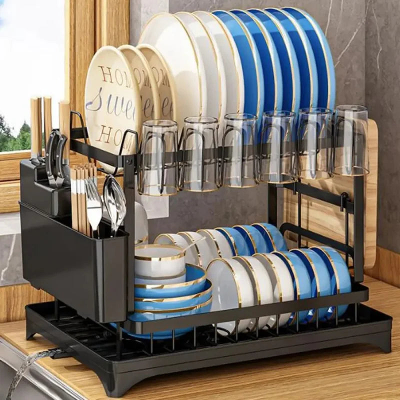 2-Tier Edelstahl Spülmittracks