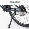 A close-up view of a universal aluminum alloy bicycle kickstand attached to the frame.