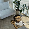 Cartoon Character Shaped Plush Rug for Bedroom & Living Room