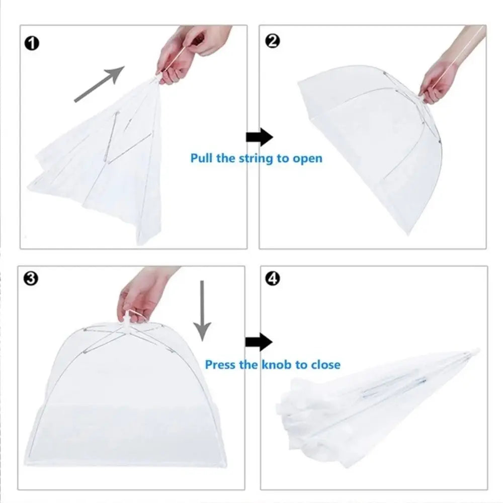 Foldable Mesh Food Cover for Outdoor Dining
