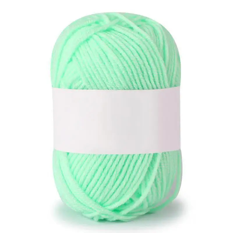 Soft Milk Cotton Knitting Yarn – Anti-Pilling 4ply Yarn for Crochet & Knitting
