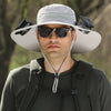 Solar-Powered Cooling Fisherman Hat with Dual Fans