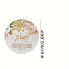 Floral Christian Quote Wooden Coasters (Set of 4)